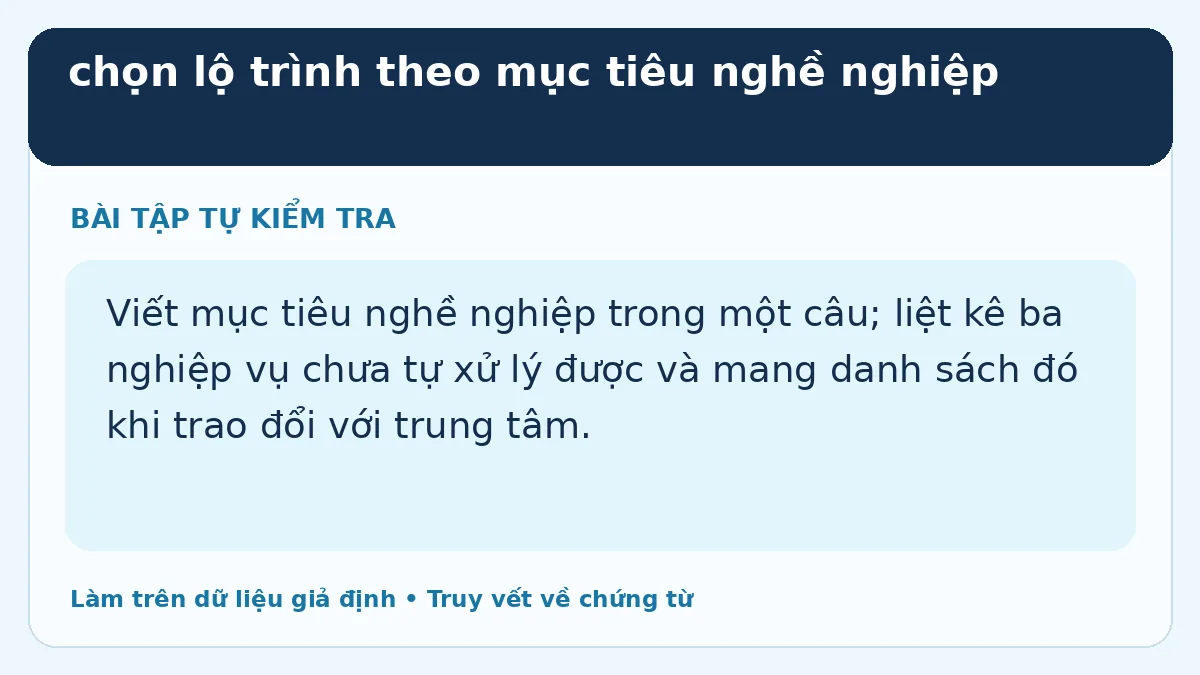 Bài tập tự kiểm tra cho Khóa học kế toán Đà Nẵng: chọn lộ trình theo mục tiêu nghề nghiệp